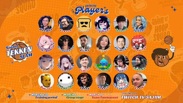 The list of combatants for the Tekken Slam